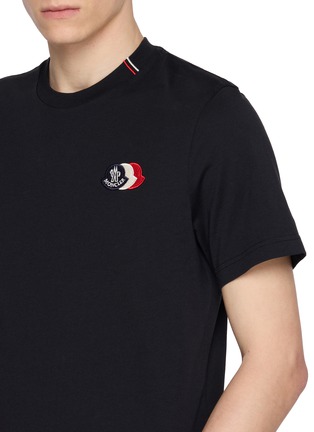  - MONCLER - LOGO 刺绣纯棉短袖 T 恤