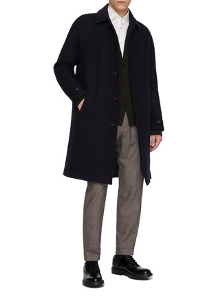 模特儿示范图 - 点击放大 - VALSTAR - Notch Lapel Single Brested Vittorio Overcoat