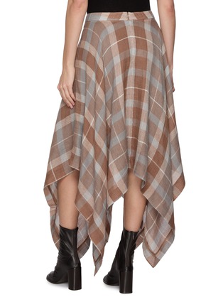 背面 - 点击放大 - BOINIGAN - Tartan Asymmetrical Maxi Skirt