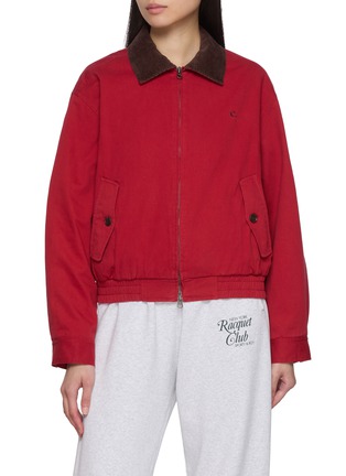 首图 - 点击放大 - CLOVE - Logo Embroidered Harrington Blouson Jacket