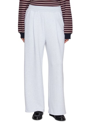首图 - 点击放大 - CLOVE - Wide Leg Cotton Blend Sweatpants