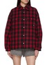 首图 - 点击放大 - CLOVE - Logo Embroidered Checked Shirt Jacket