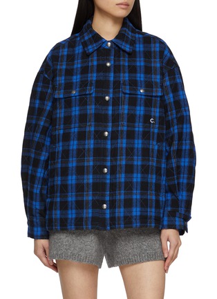 首图 - 点击放大 - CLOVE - Chequered Shirt Style Cotton Jacket