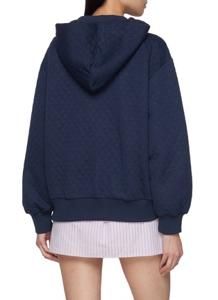 背面 - 点击放大 - CLOVE - Logo Embroidered Quilted Zip Up Hoodie