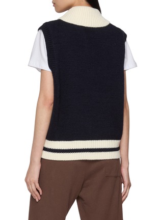 背面 - 点击放大 - CLOVE - Jacquard Logo Ribbed Knit Vest