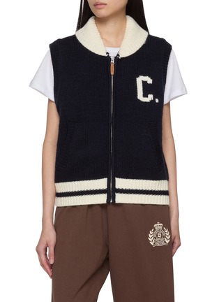 首图 - 点击放大 - CLOVE - Jacquard Logo Ribbed Knit Vest