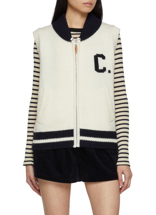 首图 - 点击放大 - CLOVE - Zip Up Wool Blend Knit Vest