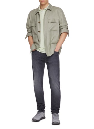 模特儿示范图 - 点击放大 - PAUL & SHARK - Cotton Piqué Polo Shirt