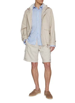 模特儿示范图 - 点击放大 - PAUL & SHARK - Xsoft Cotton Jersey Shirt