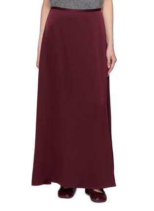 首图 - 点击放大 - THEORY - A-Line Satin Maxi Skirt