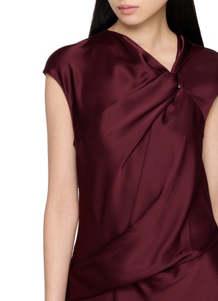  - THEORY - Twist Bodice Satin Dress