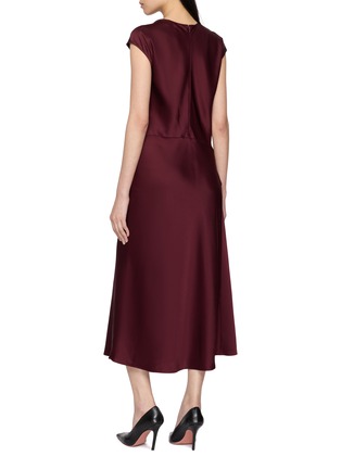 背面 - 点击放大 - THEORY - Twist Bodice Satin Dress