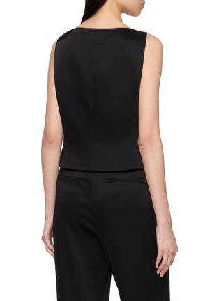 背面 - 点击放大 - THEORY - Boat Neck Satin Gilet