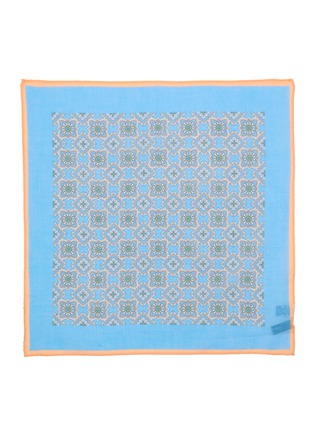 模特儿示范图 - 点击放大 - STEFANOBIGI MILANO - Cotton Pocket Square