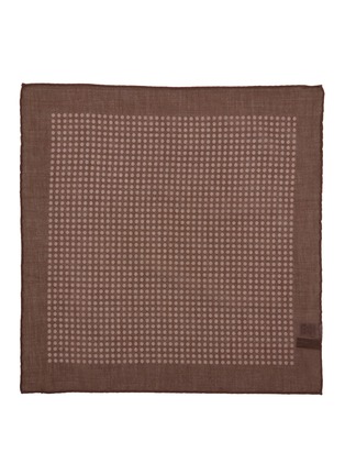模特儿示范图 - 点击放大 - STEFANOBIGI MILANO - Cotton Pocket Square