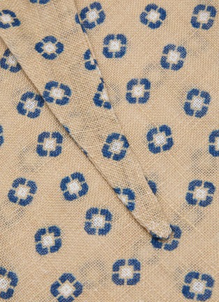 细节 - 点击放大 - STEFANOBIGI MILANO - Linen Triangle Scarf