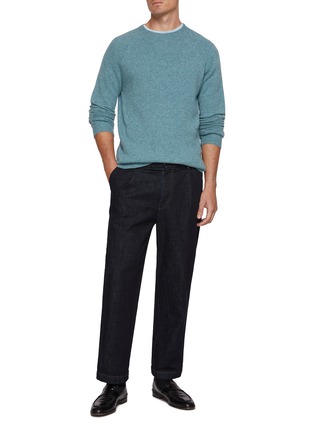 模特儿示范图 - 点击放大 - SUNSPEL - Lambswool Crewneck Sweater