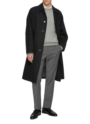 模特儿示范图 - 点击放大 - PT TORINO - Washable Traveller Flat Front Dress Pants