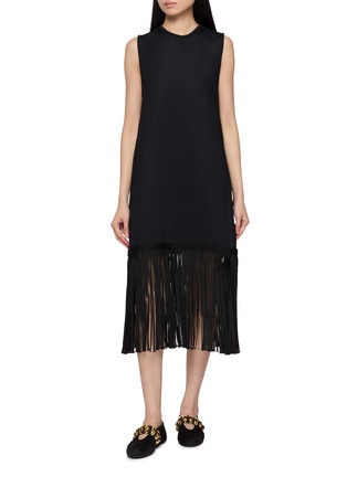首图 - 点击放大 - PEPA POMBO - Numa Sleeveless Braided Fringe Dress