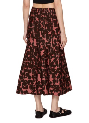 背面 - 点击放大 - PEPA POMBO - Nira Floral Knit Midi Skirt