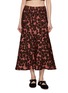 首图 - 点击放大 - PEPA POMBO - Nira Floral Knit Midi Skirt
