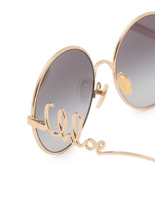细节 - 点击放大 - CHLOÉ - Chloé Iconic Metal Round Sunglasses