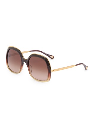 首图 - 点击放大 - CHLOÉ - Leia Recycled Acetatae Metal Round Sunglasses