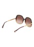 模特儿示范图 - 点击放大 - CHLOÉ - Leia Recycled Acetatae Metal Round Sunglasses