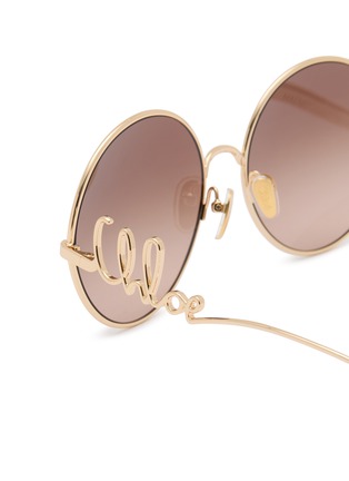 细节 - 点击放大 - CHLOÉ - Chloé Iconic Metal Round Sunglasses