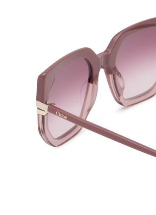 细节 - 点击放大 - CHLOÉ - West Recycled Acetatae Butterfly Sunglasses