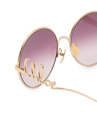 细节 - 点击放大 - CHLOÉ - Chloé Iconic Metal Round Sunglasses