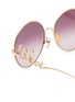 细节 - 点击放大 - CHLOÉ - Chloé Iconic Metal Round Sunglasses