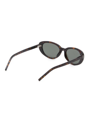 模特儿示范图 - 点击放大 - SAINT LAURENT - Monogram Hinge XS Recycled Acetete Cat Eye Sunglasses