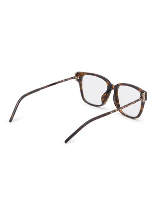 模特儿示范图 - 点击放大 - SAINT LAURENT - Apac Recycled Acetete Square Optical Glasses