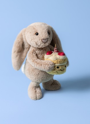细节 –点击放大 - JELLYCAT - Bashful Birthday Bunny — Beige