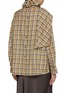 背面 - 点击放大 - EDITION - Draped Neck Check Wool Blouse