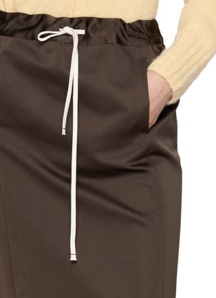  - EDITION - Drawstring Waist Satin Pencil Skirt