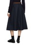 背面 - 点击放大 - EDITION - Circular Dark Wash Denim Midi Skirt