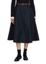 首图 - 点击放大 - EDITION - Circular Dark Wash Denim Midi Skirt