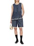 模特儿示范图 - 点击放大 - EPINGLER - Lace Trim Tie Front Gilet