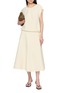模特儿示范图 - 点击放大 - SANDBEIGE - Arles Panelled Flared Midi Skirt