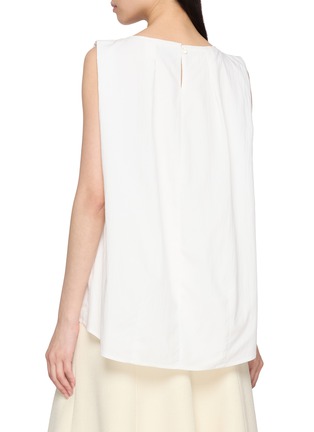 背面 - 点击放大 - SANDBEIGE - Nova Sleeveless Gathered Neck Blouse