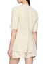 背面 - 点击放大 - SANDBEIGE - Jane Short Sleeve Tailored Linen Blend Jacket