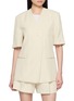 首图 - 点击放大 - SANDBEIGE - Jane Short Sleeve Tailored Linen Blend Jacket