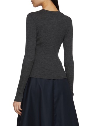 背面 - 点击放大 - MO&CO. - Double Layer Illusion Cardigan