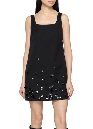 首图 - 点击放大 - MO&CO. - Embroidered Floral A-line Mini Dress