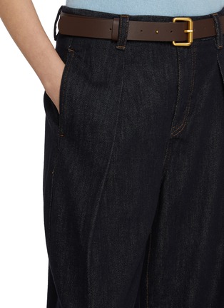  - MO&CO. - Folded Cotton Denim Jeans