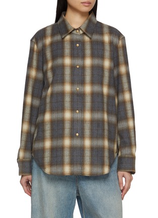 首图 - 点击放大 - MO&CO. - Long Sleeve Chequered Shirt