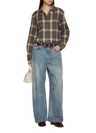 模特儿示范图 - 点击放大 - MO&CO. - Long Sleeve Chequered Shirt