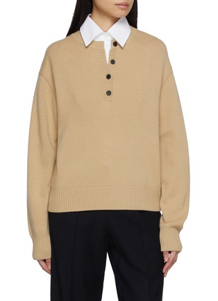 首图 - 点击放大 - MO&CO. - Double Layer Illusion Knit Sweater